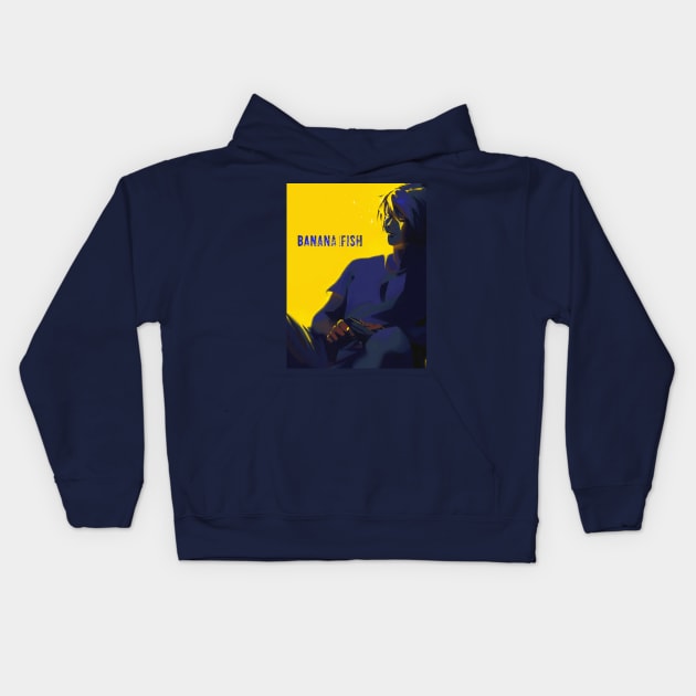 Banana Fish Ash Lynx Anime Kids Hoodie by Arkadi05